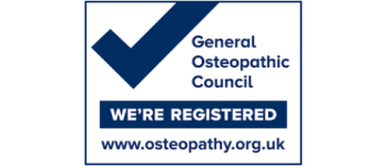 We're registered with the General Osteopathic Council